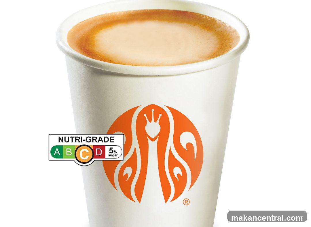 Coffee Cup with Nutri-Grade Label