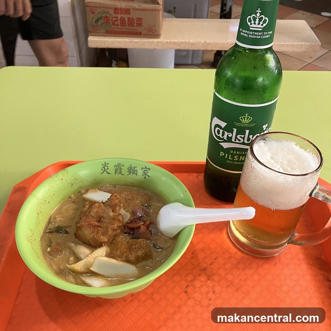 Curry Noodles and Beer
