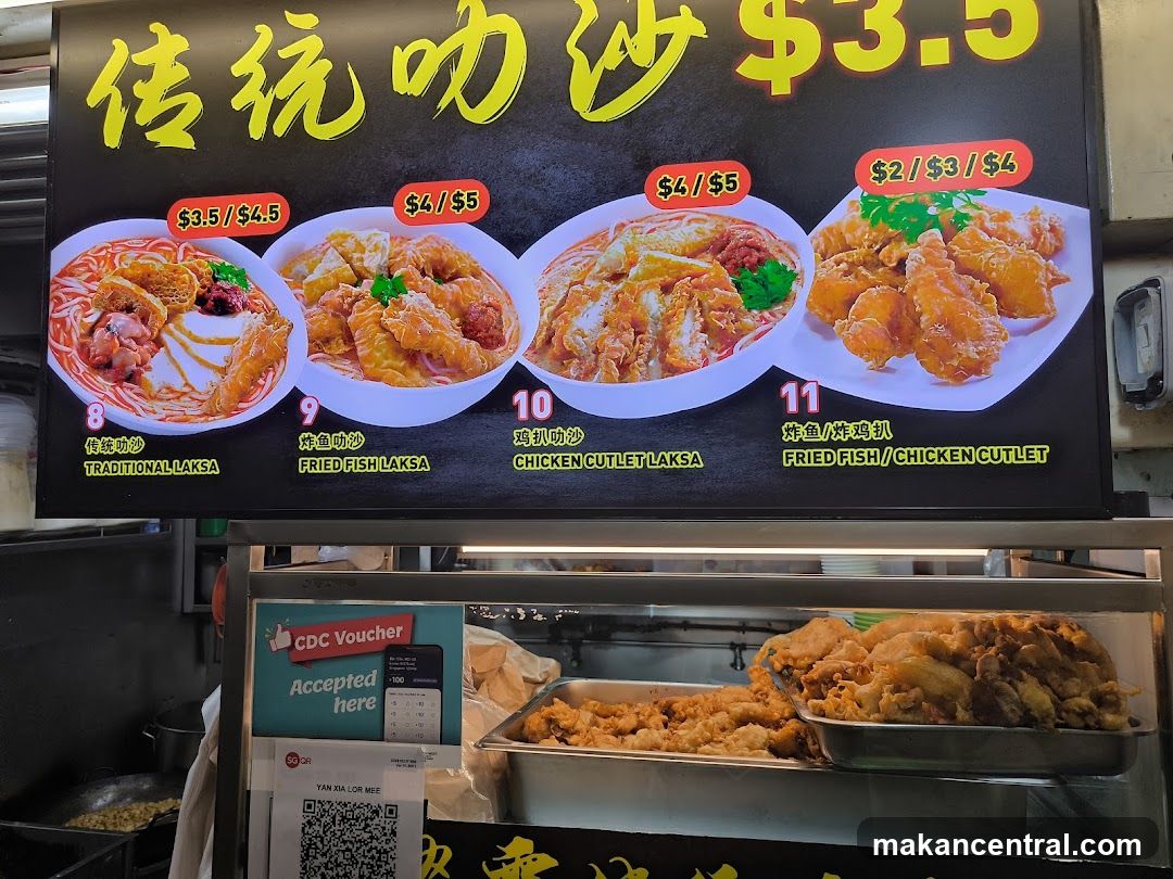 Traditional Laksa Menu