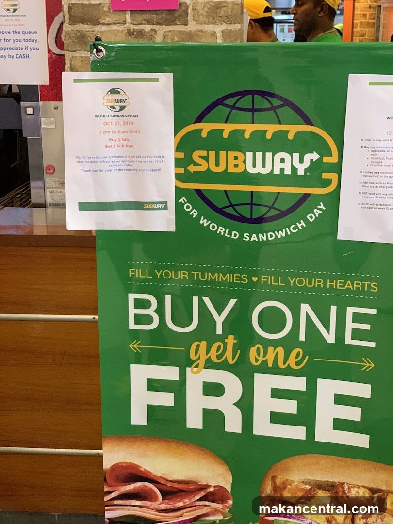 Subway World Sandwich Day Promotion