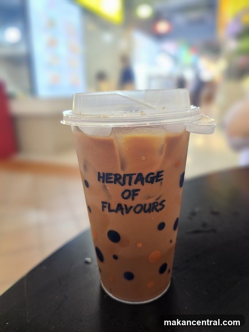 Iced Beverage with "Heritage of Flavours" Branding