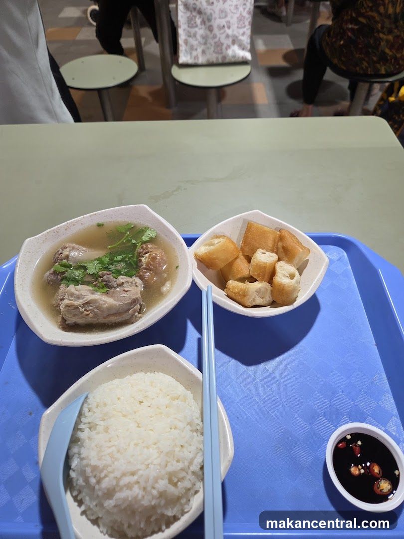 Pork Rib Soup with Rice and Fried Dough Sticks