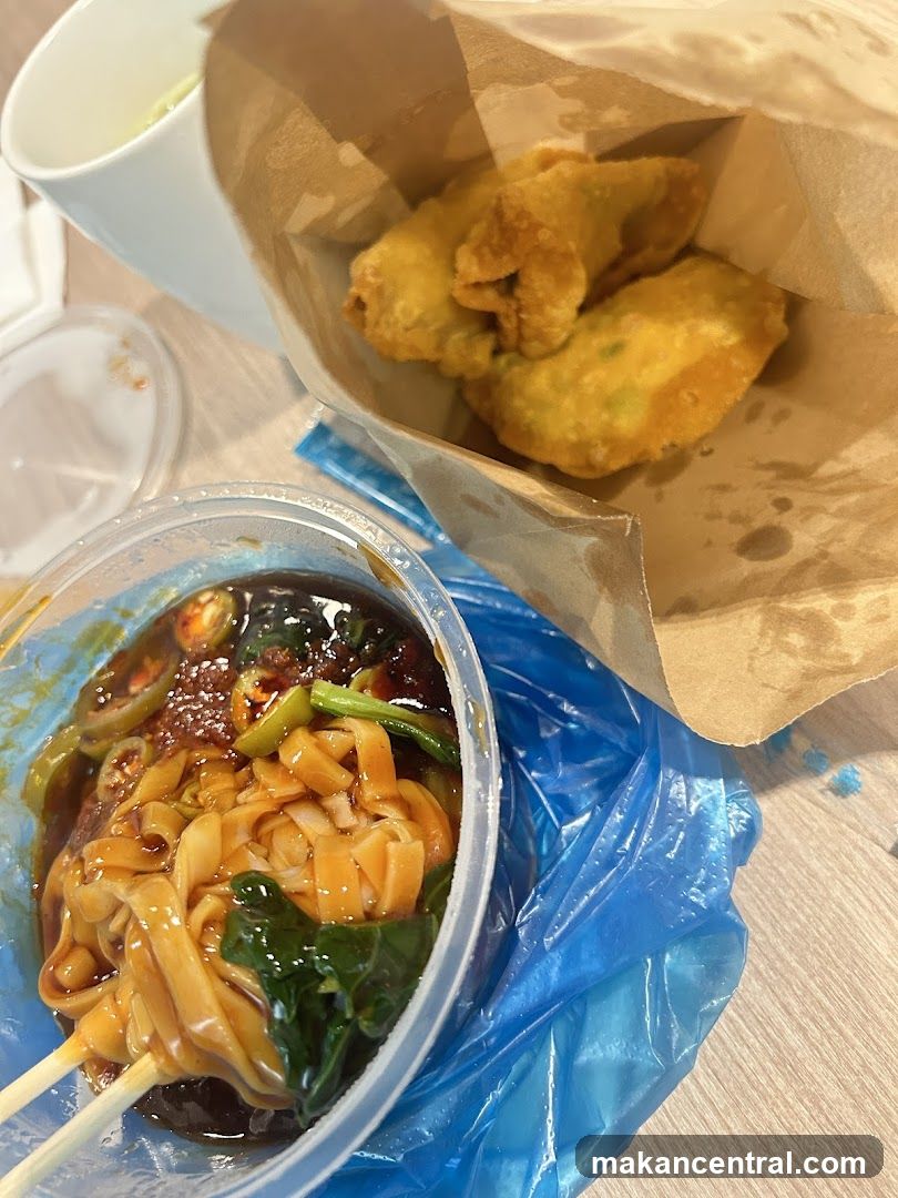 Takeout Noodles and Fried Wontons