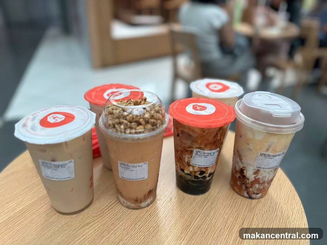 Assortment of Bubble Teas