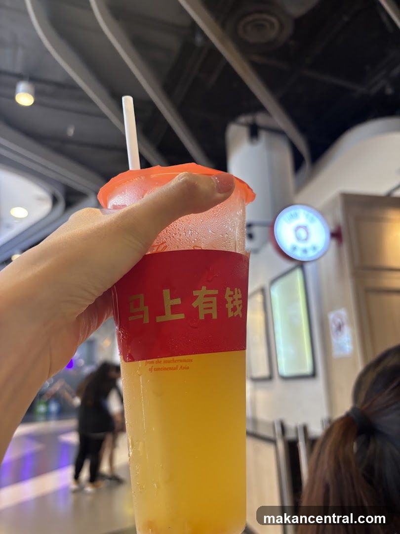 Beverage with Chinese Text