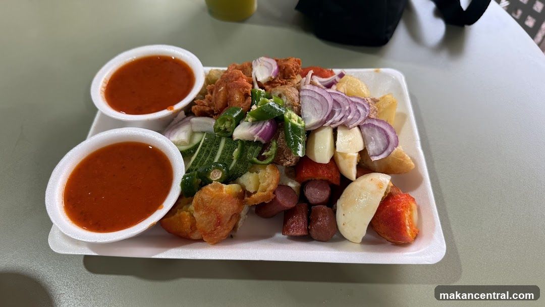 Fried Snacks Platter with Dipping Sauce