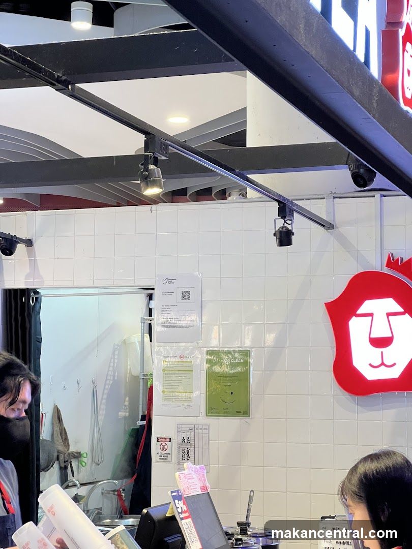 Restaurant Interior with Lion Logo