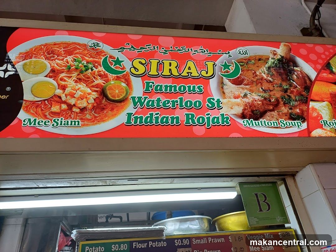Siraj Famous Waterloo St Indian Rojak Sign
