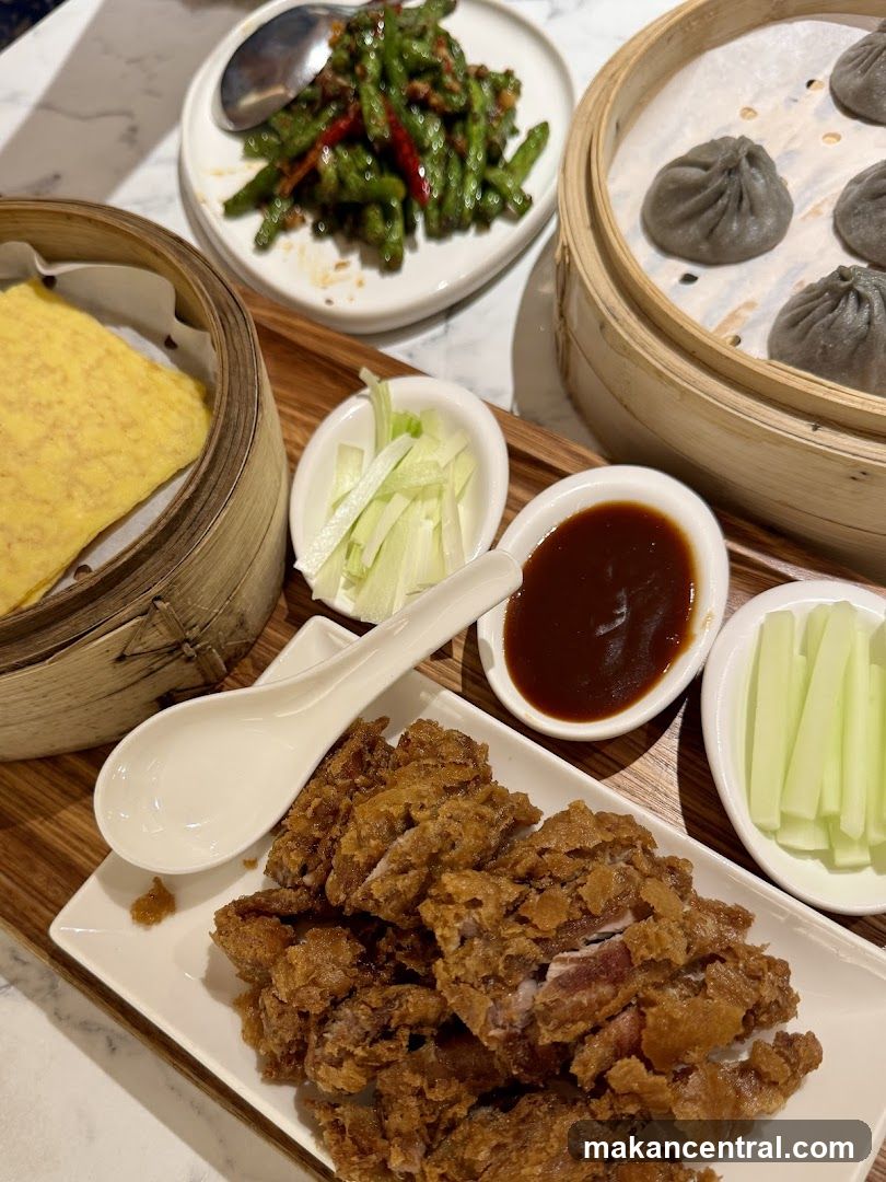 Crispy Fried Meat Platter with Side Dishes