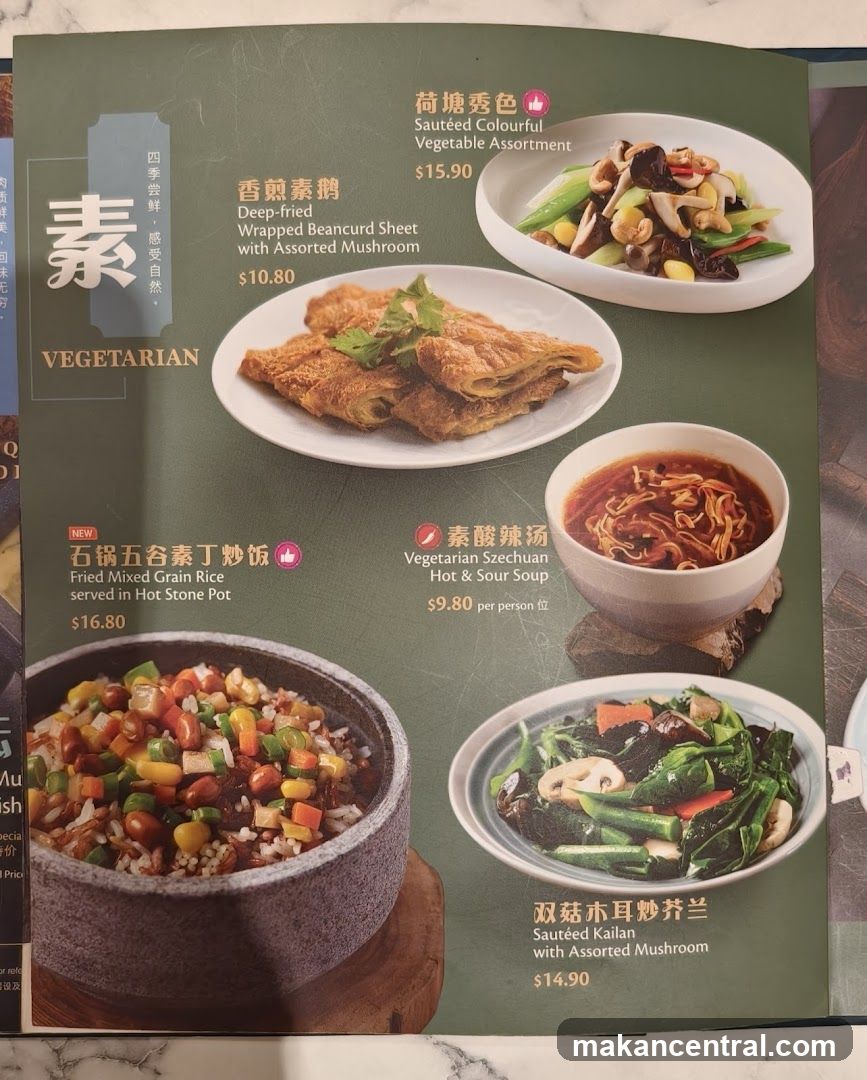 Vegetarian Menu