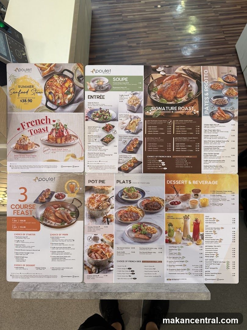 Poulet Menu