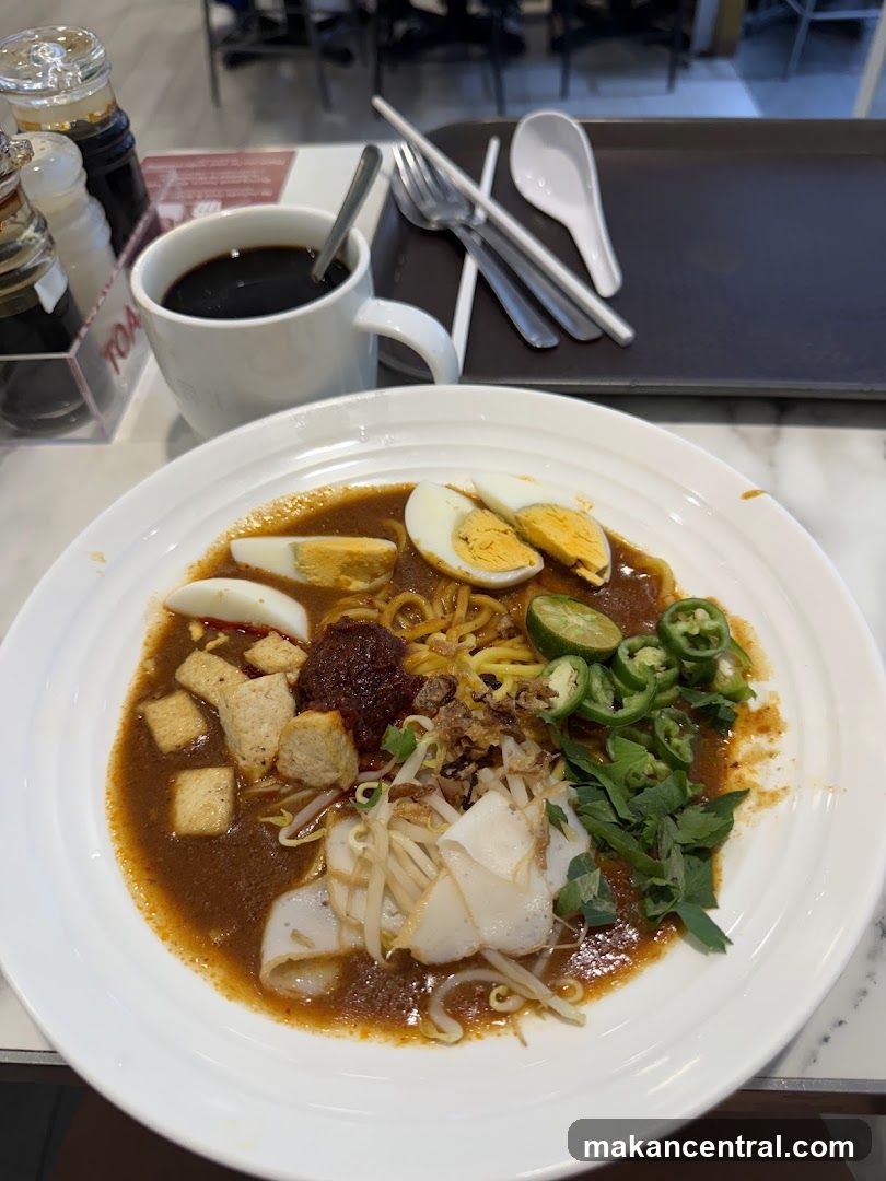 Noodle Dish with Coffee