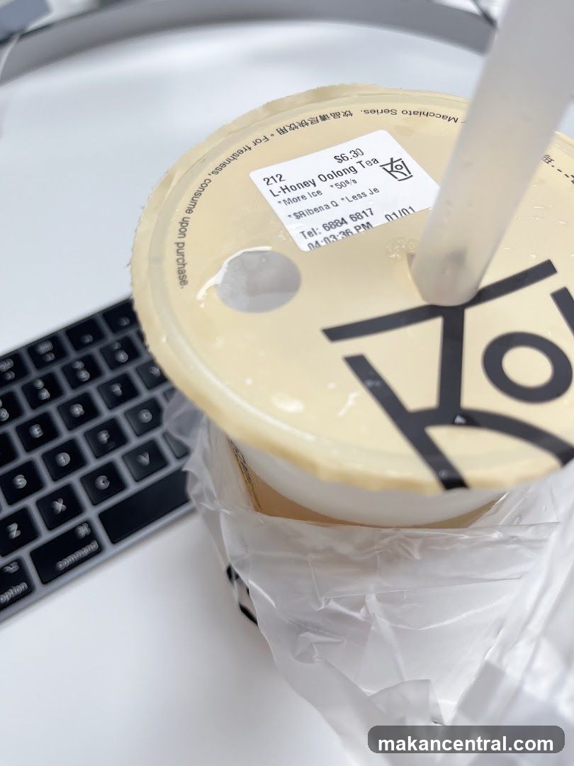 Beverage Order Sticker