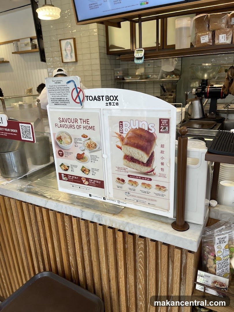Toast Box Menu Display