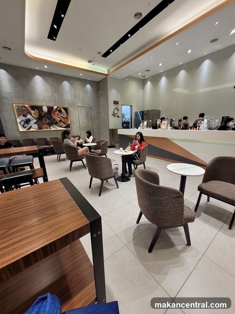 Interior of a cafe