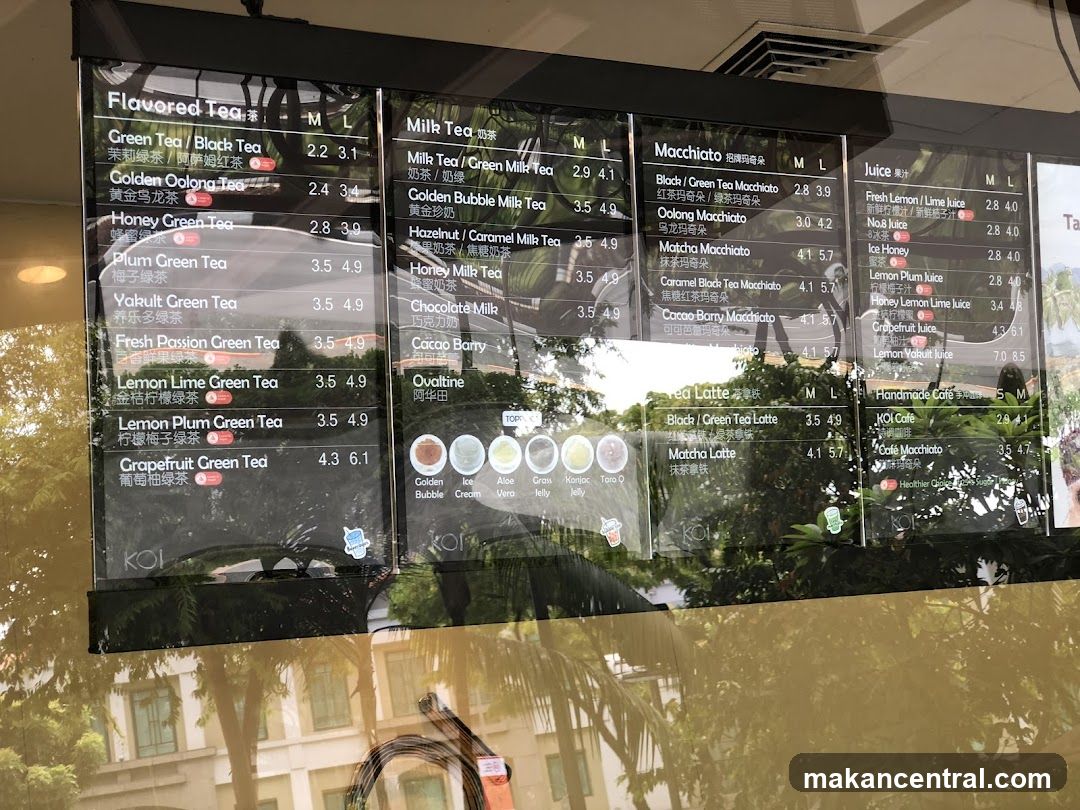 KOI Menu