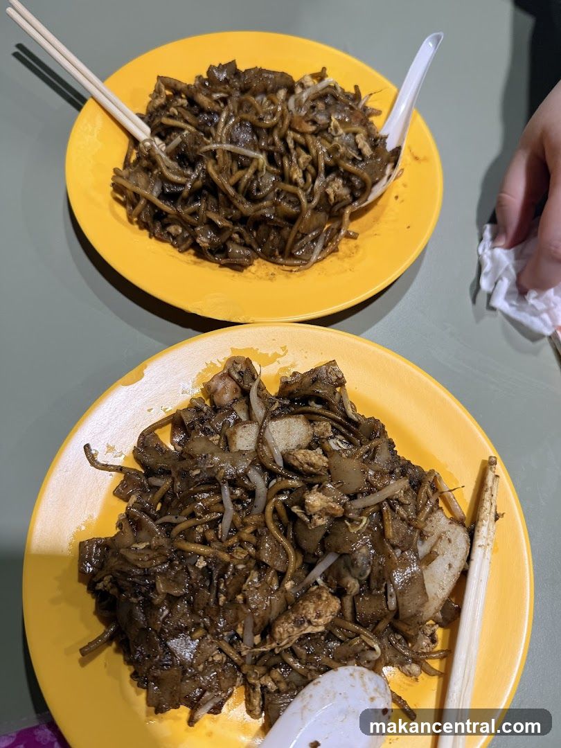 Two plates of Char Kway Teow
