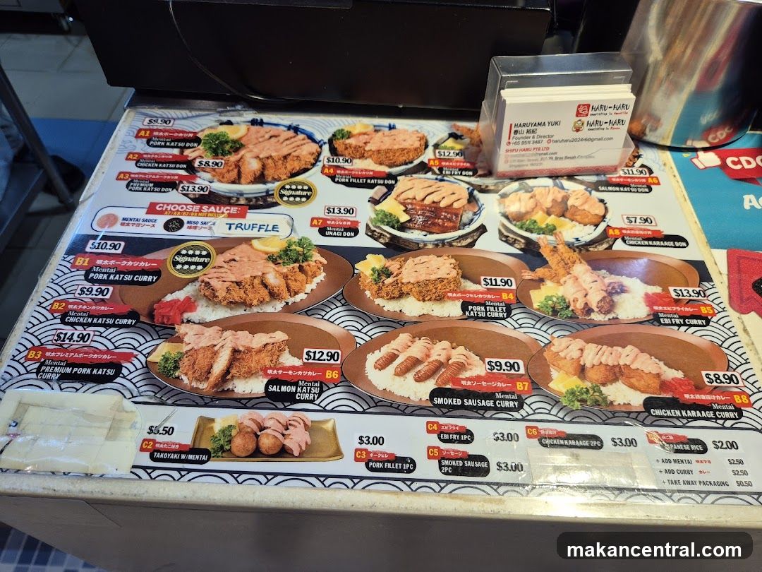HARU-HARU Menu