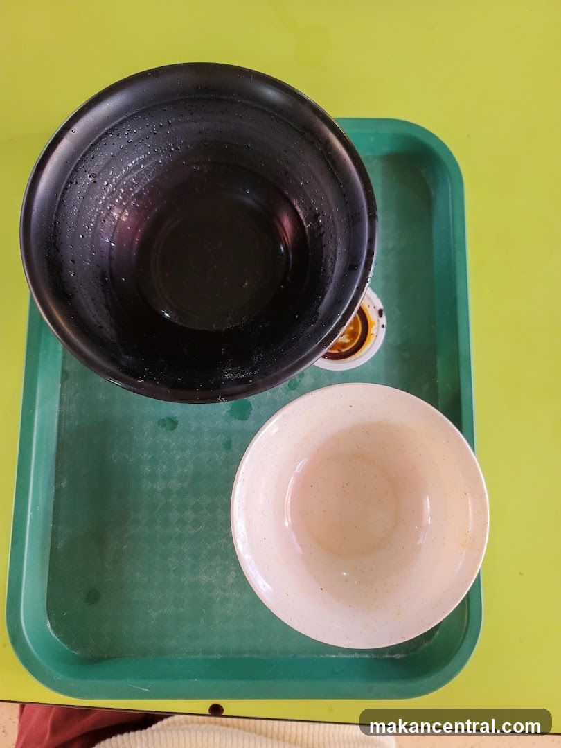 Two bowls on a tray