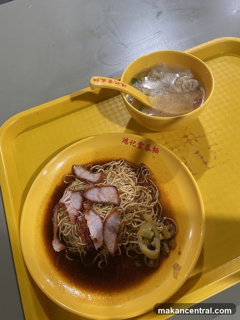 Noodles with Char Siu and Wonton Soup