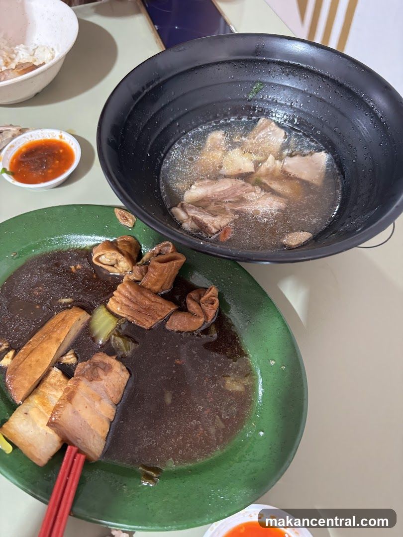 Pork Rib Soup and Braised Pork Belly
