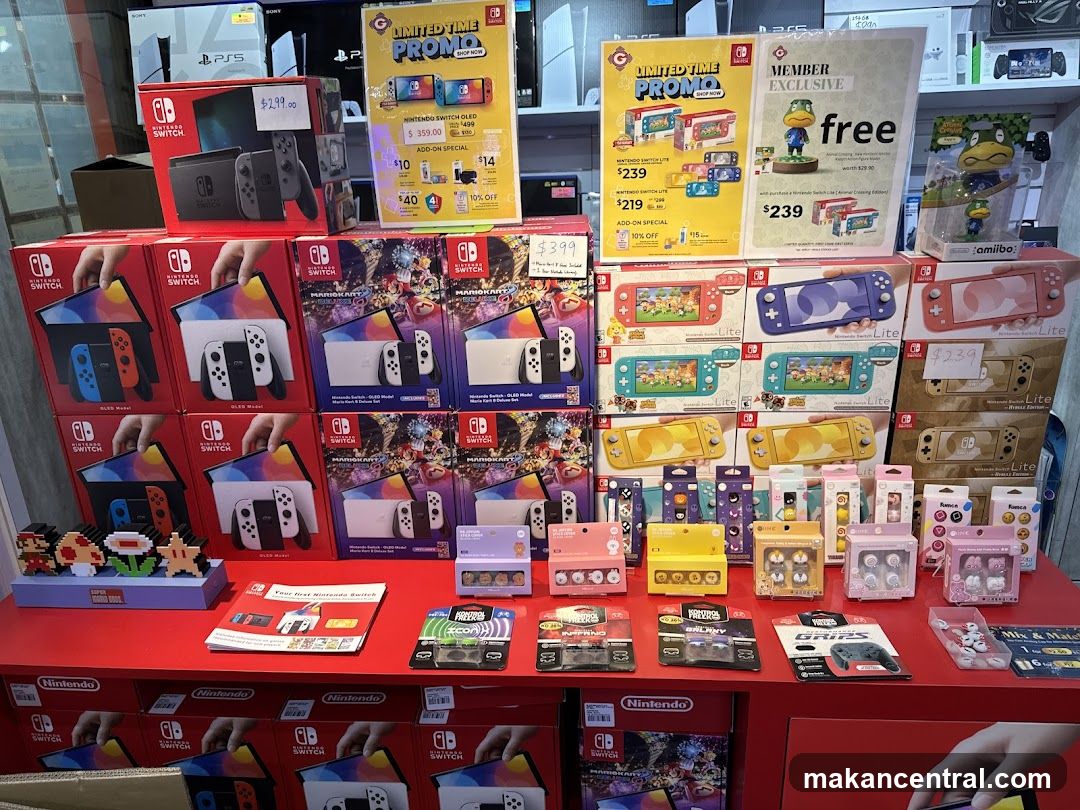 Nintendo Switch and Accessories Display