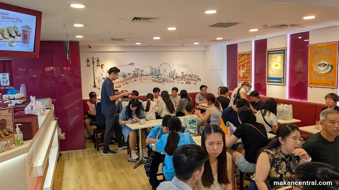 Restaurant Interior with Patrons