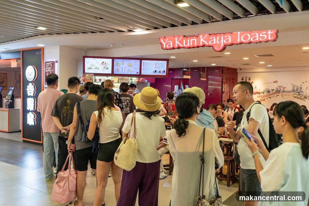People Queueing at Ya Kun Kaya Toast