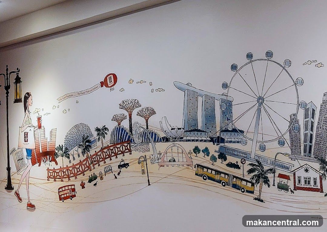 Singapore Skyline Mural