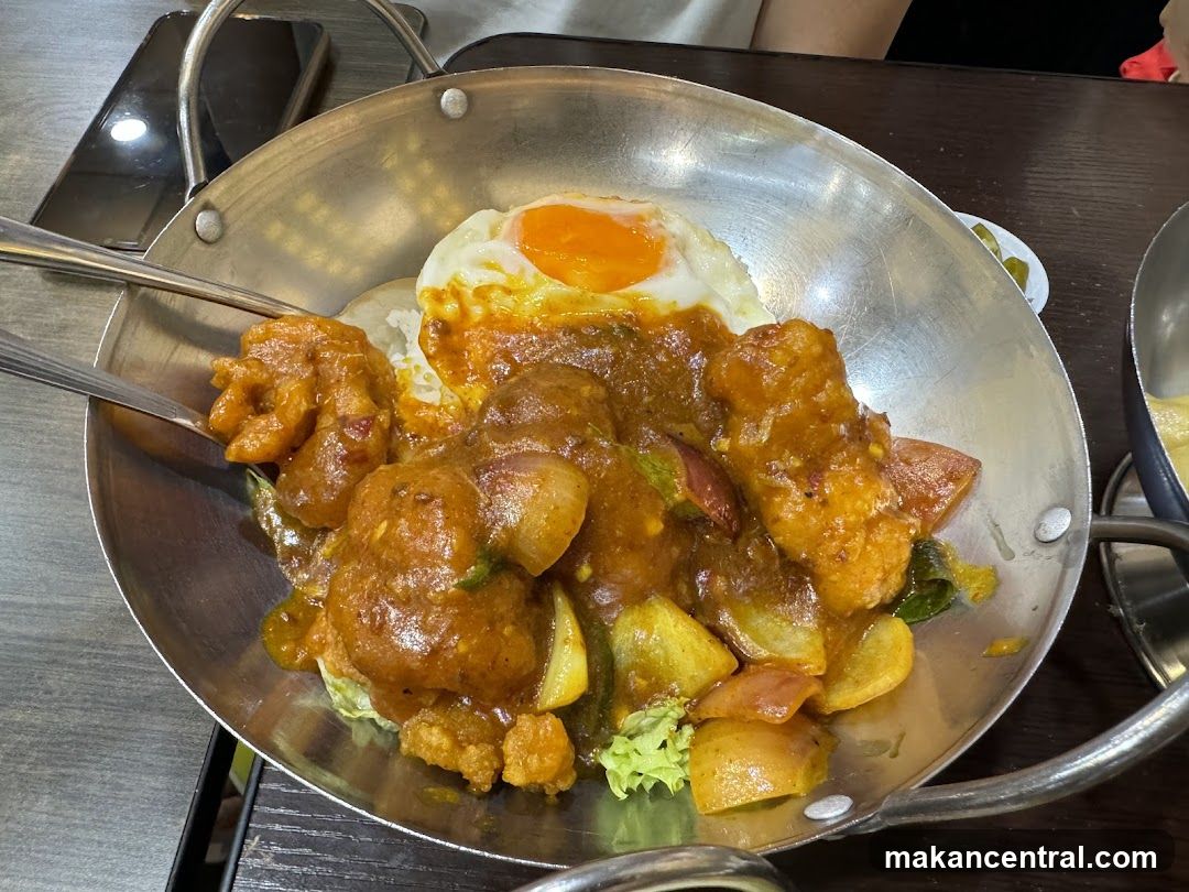 Curry with Rice and Fried Egg