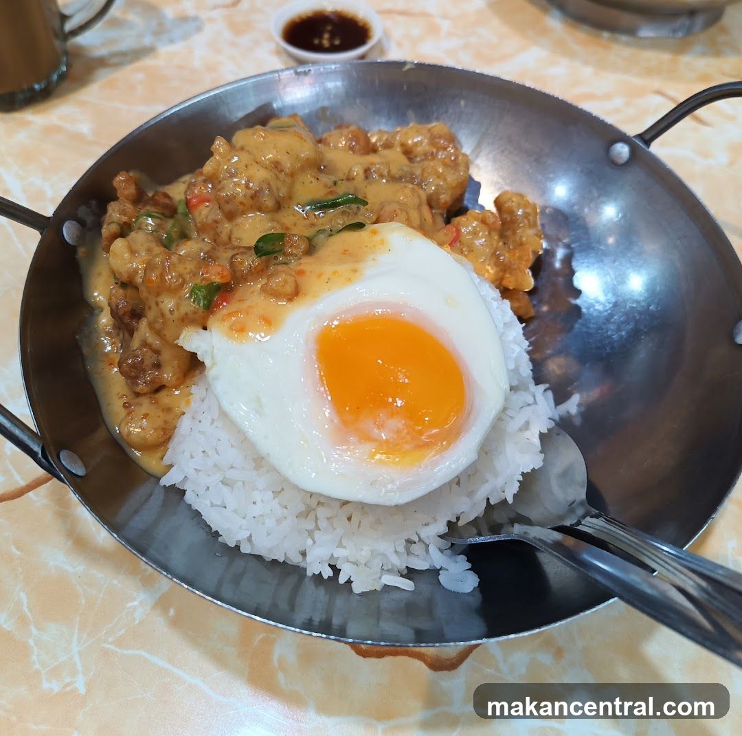 Salted Egg Chicken Rice