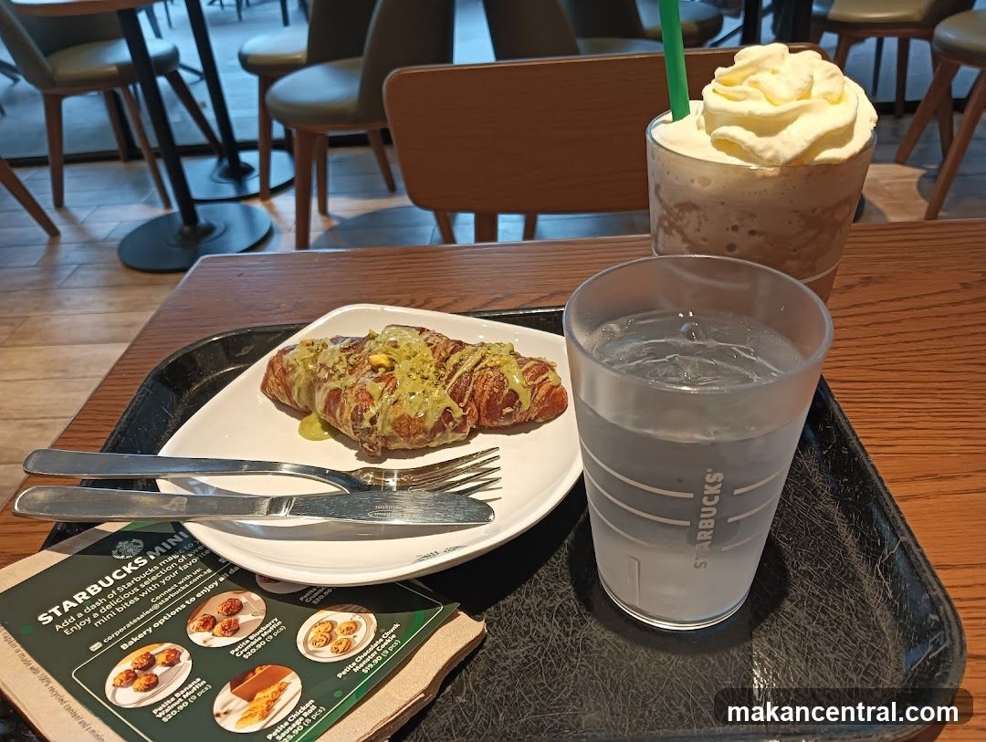 Starbucks pastry and drink