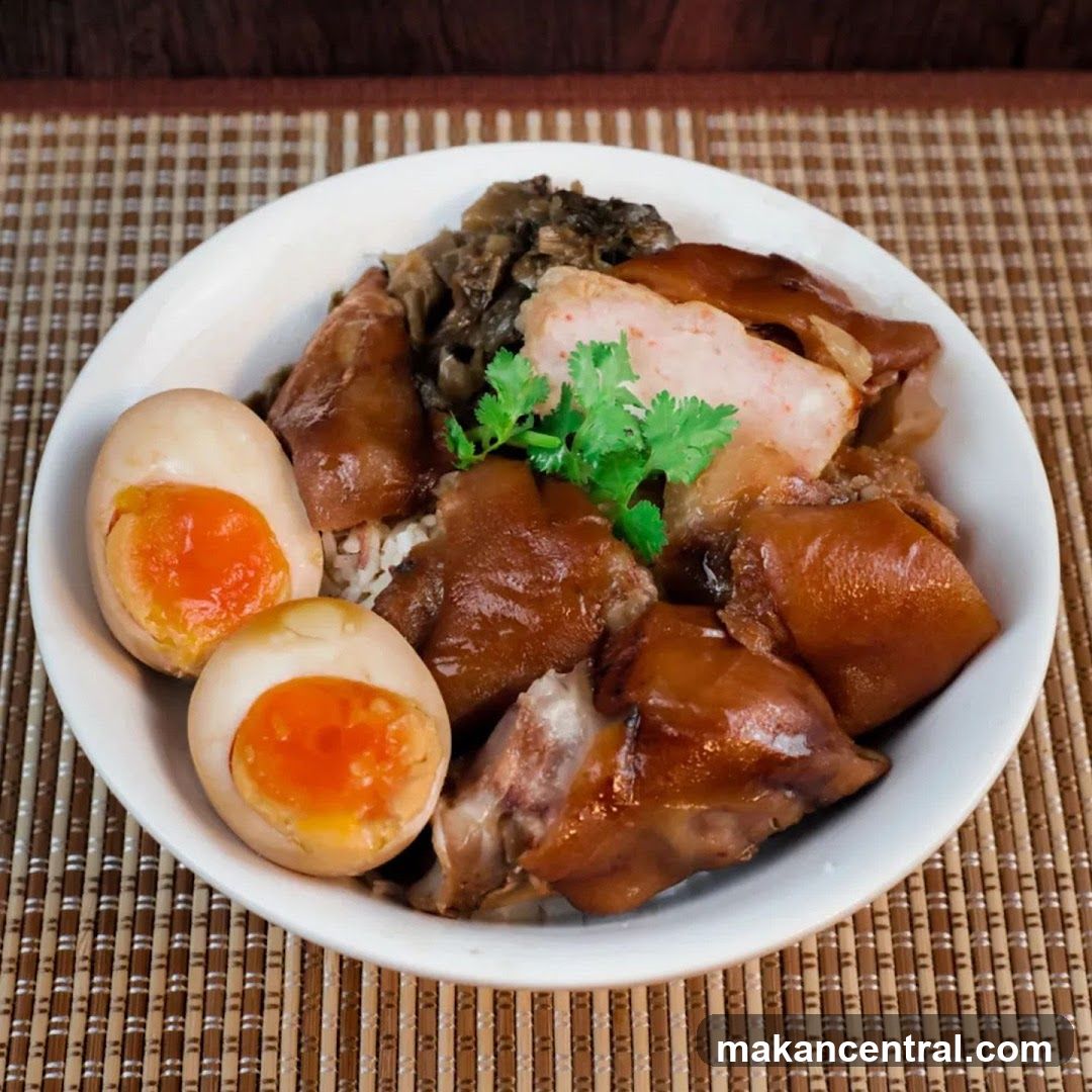 Braised Pork Knuckle Rice Bowl