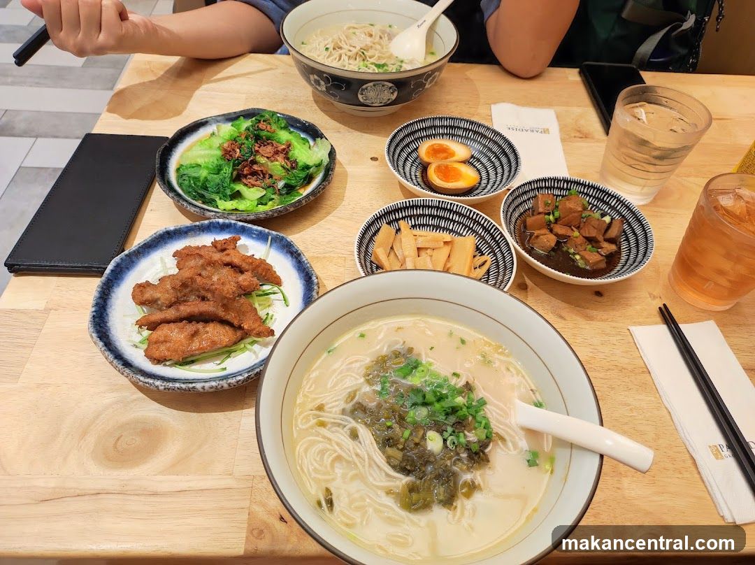 Table with various dishes