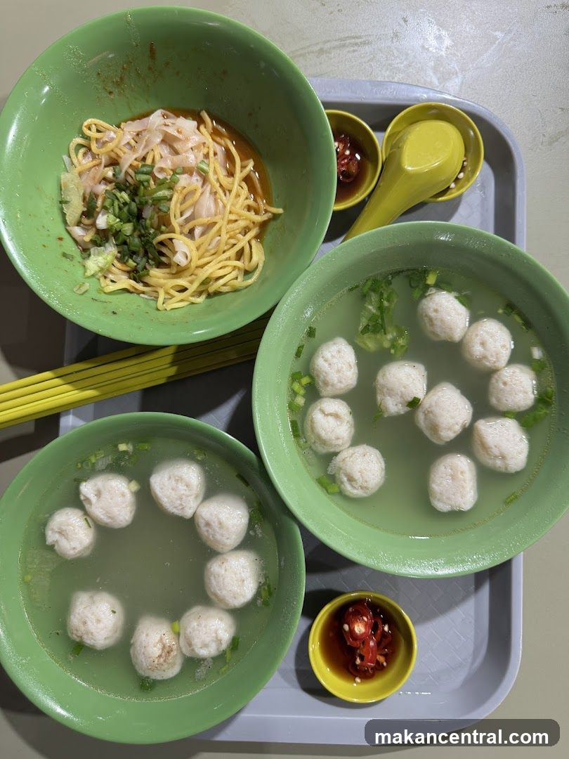 Noodles and Fishball Soup