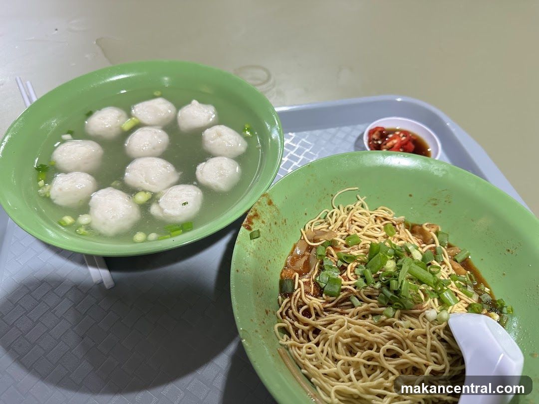 Noodles and Fishball Soup
