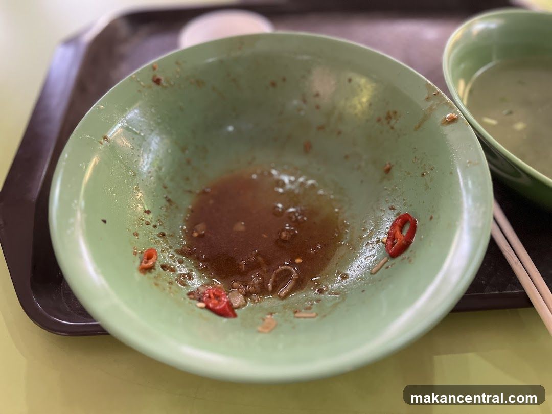 Empty Bowl with Chili Slices