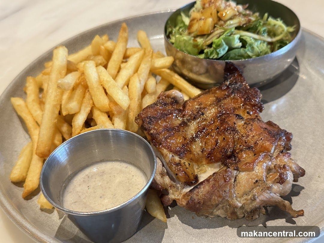 Grilled Chicken with Fries and Salad
