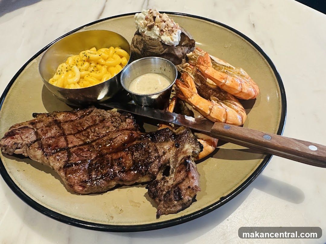 Steak and Shrimp Dinner