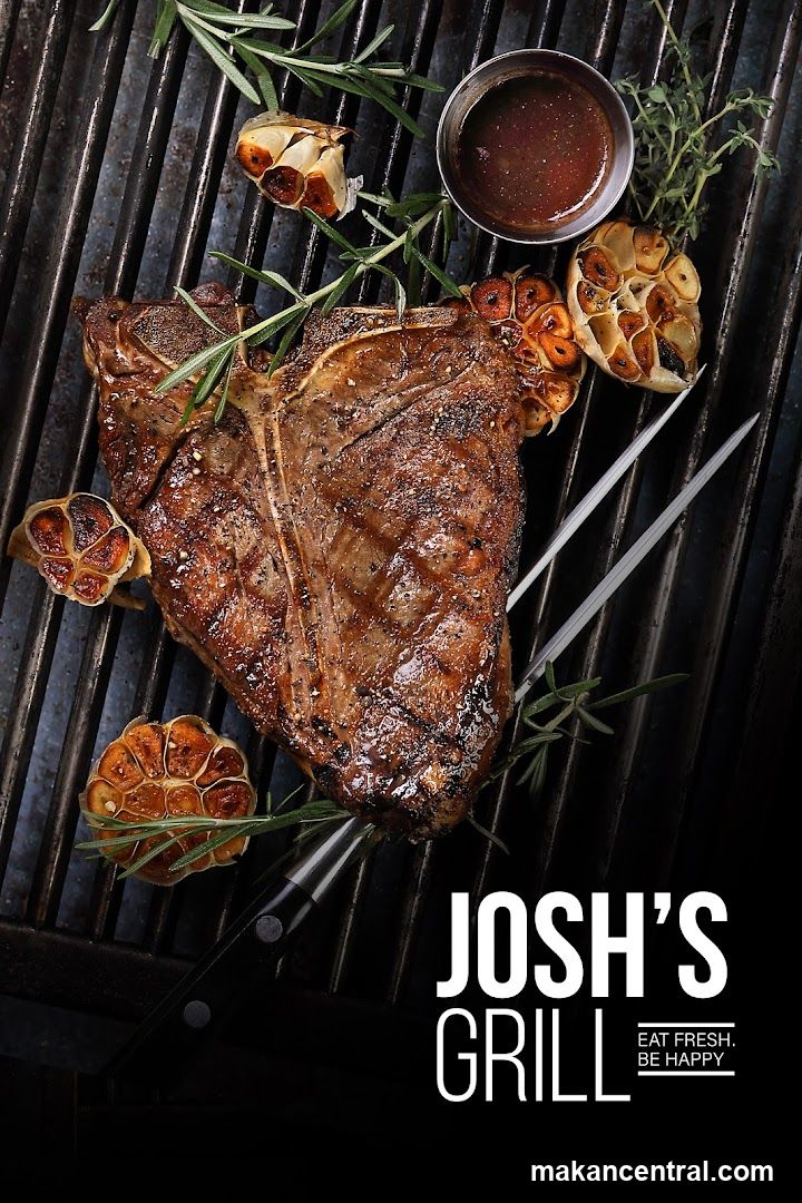 Grilled Steak with Garlic and Rosemary