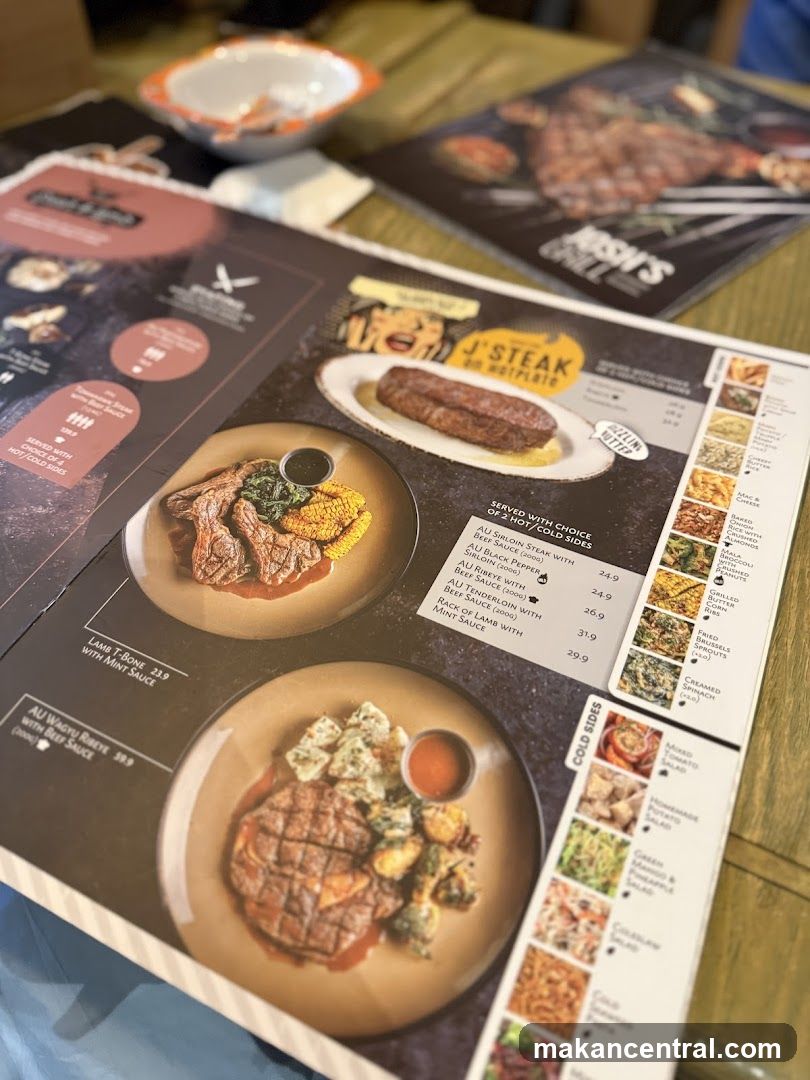 Josh's Grill Menu