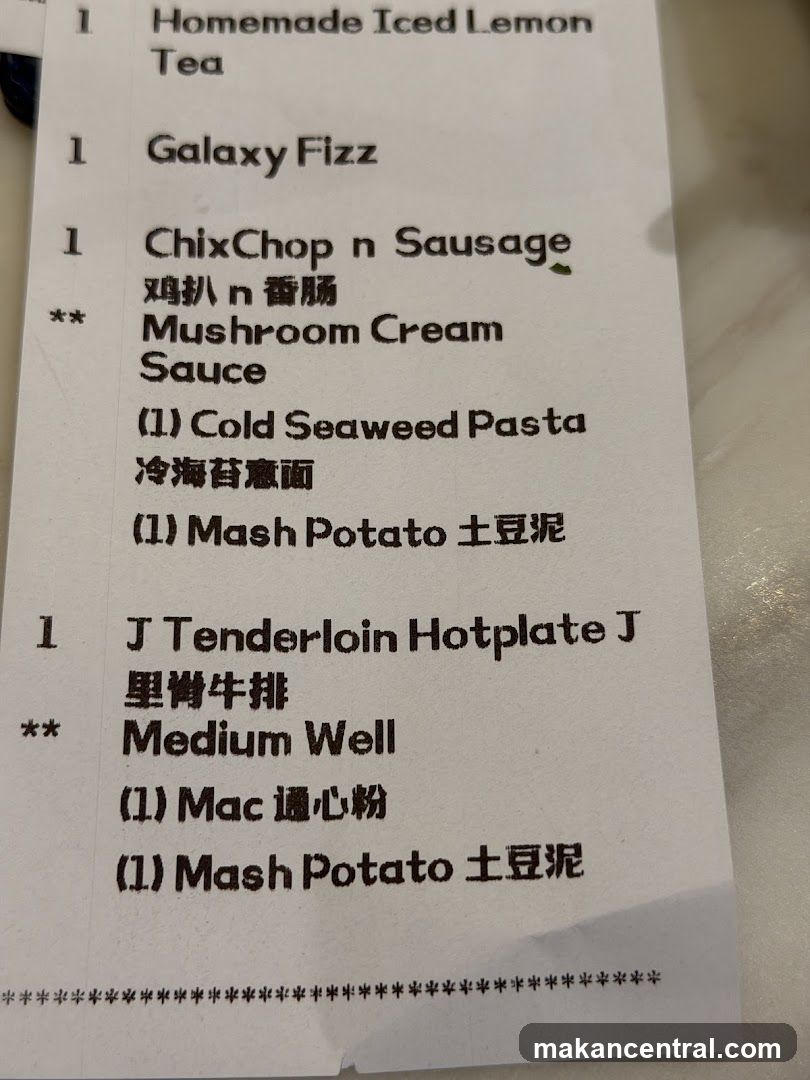 Menu Items