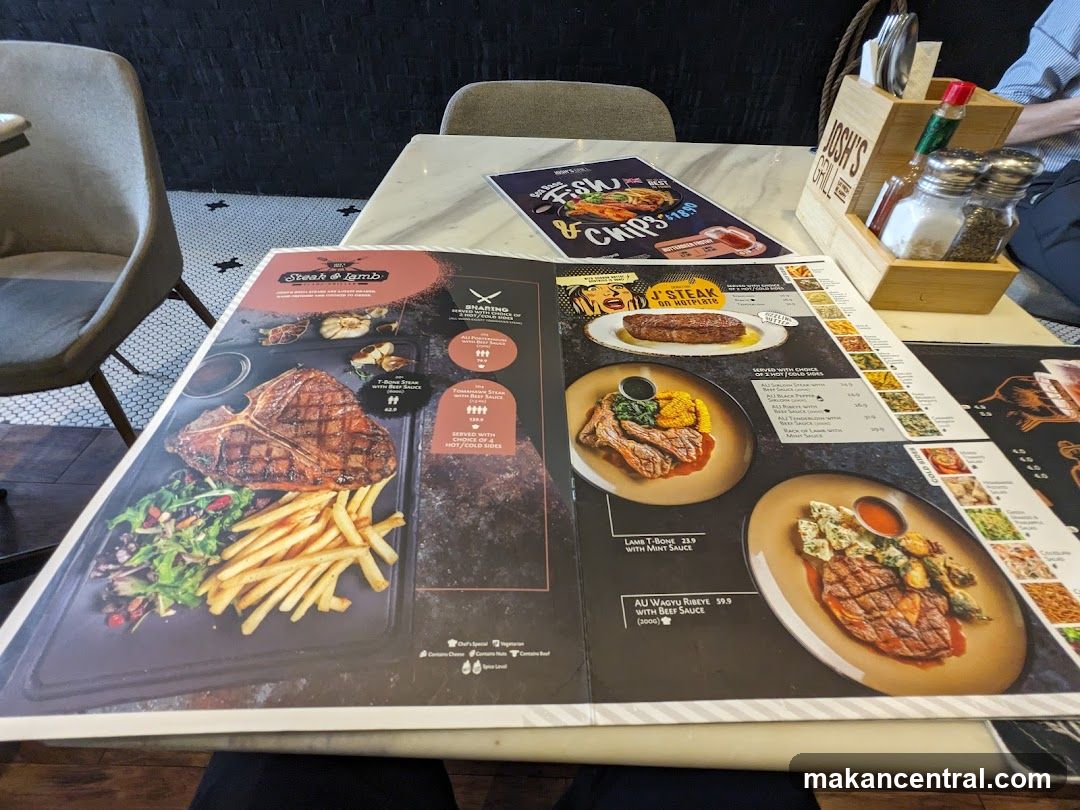 Steak & Lamb Menu