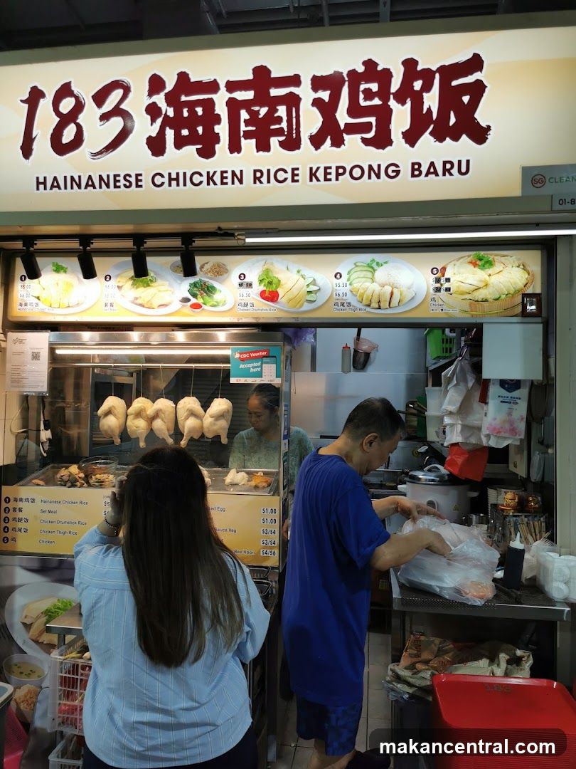 183 Hainanese Chicken Rice Kepong Baru