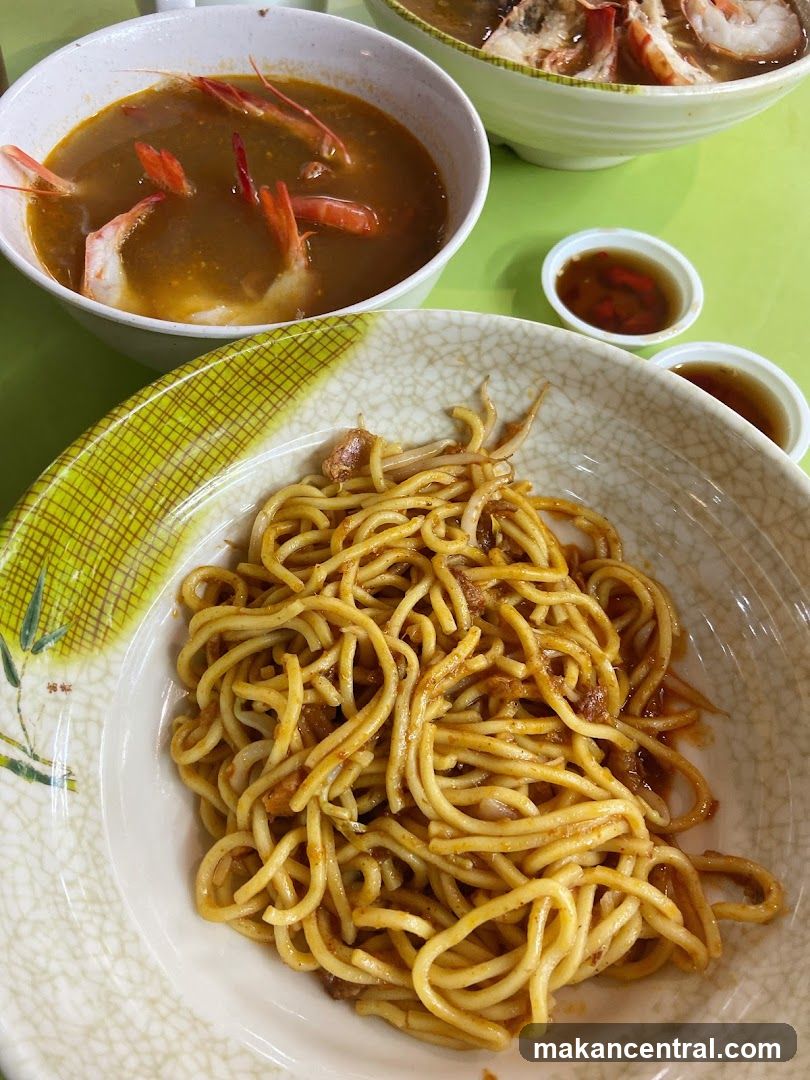 Noodles and Shrimp Soup