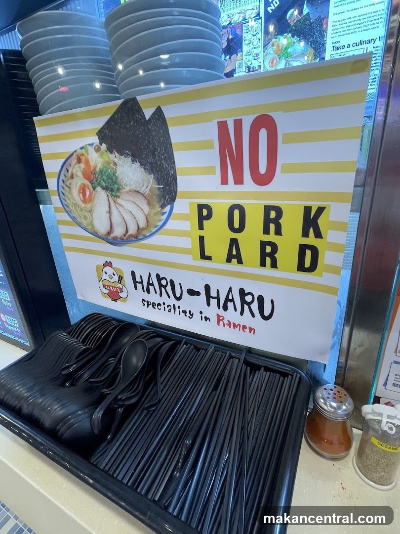 No Pork Lard Sign