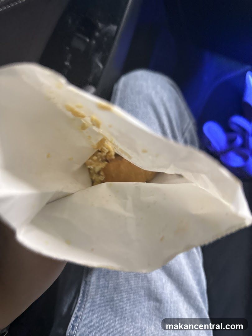 Food in a paper bag