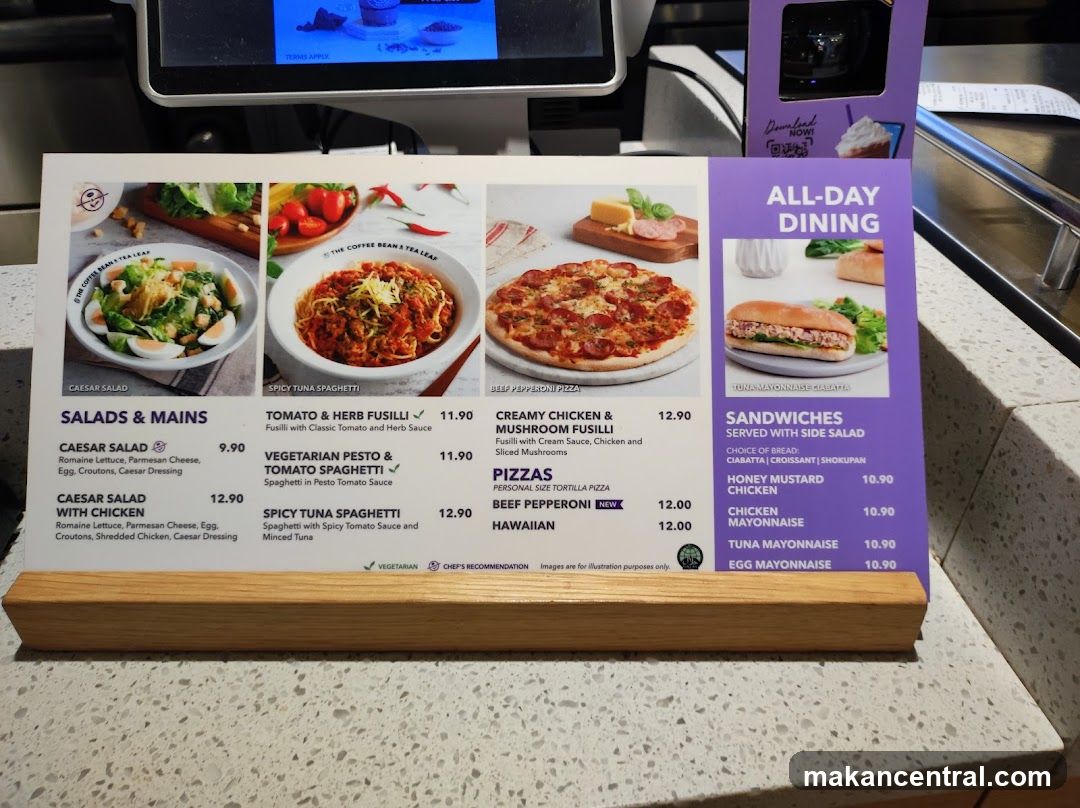 All-Day Dining Menu