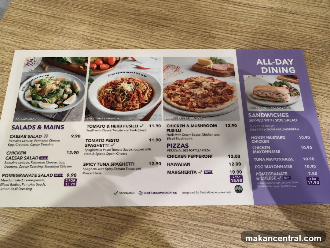 All-Day Dining Menu