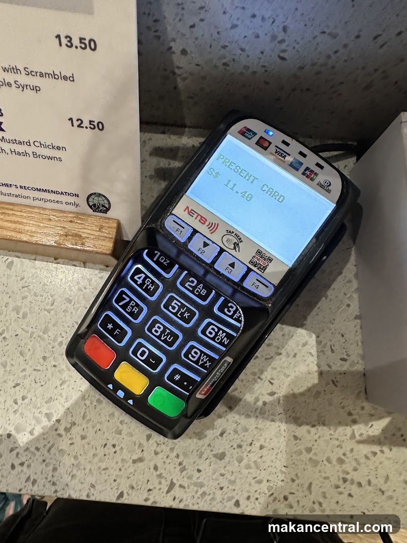 Payment Terminal and Menu Snippet